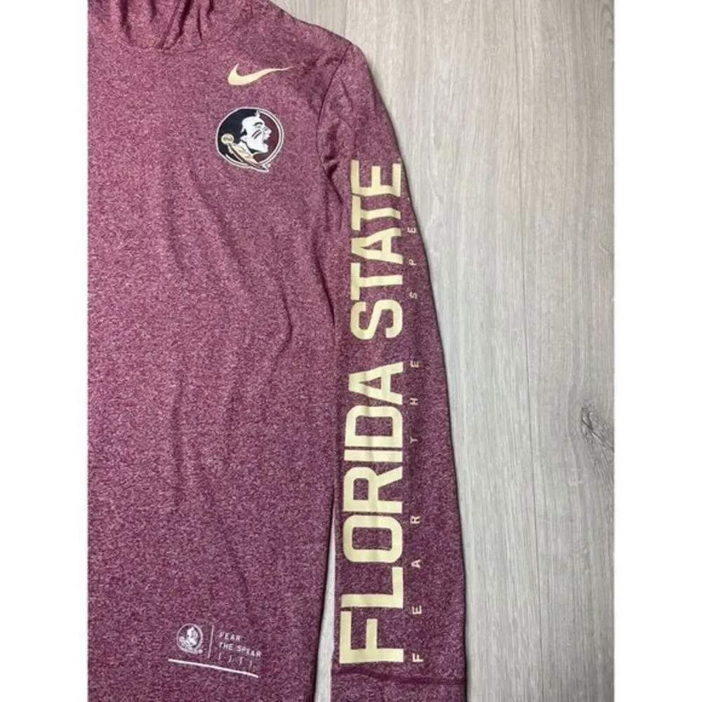 Florida State University FSU Shirt Hoodie Women Small Red Seminoles‎ Spell out